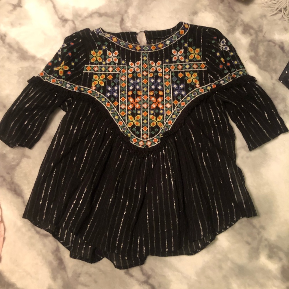 Zara Embroidered Top